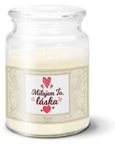 Sablio Sviečka Milujem ťa, láska - 500 g