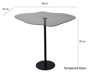 Dizajnový konferenčný stolík Illusia 60 cm čierny