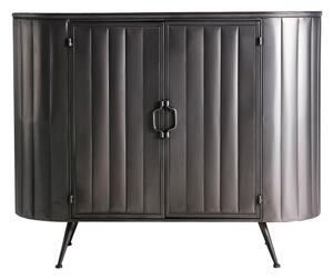 MUZZA Konzolový stolík remble 100 x 38 cm tmavo šedý