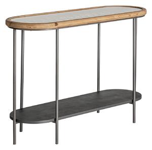 MUZZA Konzolový stolík denso 120 x 40 cm sivý