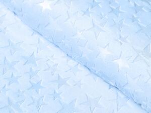 Biante Detská obojstranná deka Mikroplyš/Polar MIP-020 Hviezdičky - nebesky modrá 100x150 cm