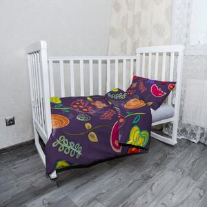 Sablio Mikroplyšové detské obliečky do postieľky Nakreslené kvetiny - 120x90 / 40x60