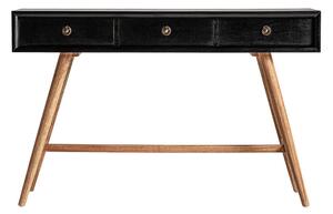 MUZZA Konzolový stolík kienso 120 x 40 cm čierny