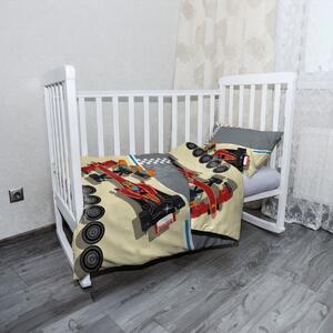 Sablio Mikroplyšové detské obliečky do postieľky Formula - 120x90 / 40x60