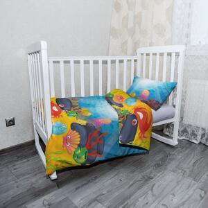 Sablio Mikroplyšové detské obliečky do postieľky Podmorský svet - 130x90 / 40x60