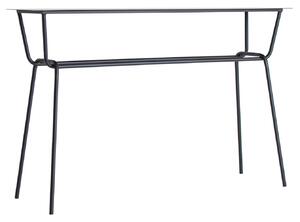 MUZZA Konzolový stolík erina 120 x 35 cm čierny