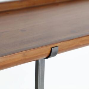 MUZZA Konzolový stolík lemme 120 x 35 cm hnedý