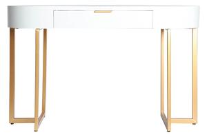 MUZZA Konzolový stolík ravica 120 x 48 cm biely