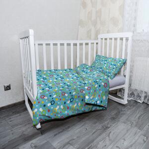 Sablio Mikroplyšové detské obliečky do postieľky Cumlíky a hviezdy - 120x90 / 40x60