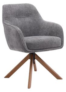 Sivé čalúnené jedálenské kreslá v súprave 2 ks Avola – Unique Furniture