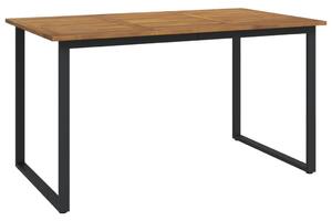Záhradný stôl s nohami v tvare U 140x80x75 cm akáciový masív