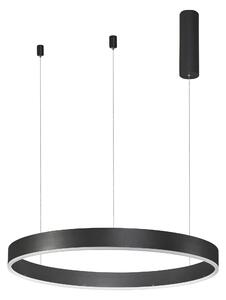 LED luster Motif 60 čierne CCT s diaľkovým ovládaním