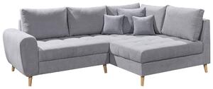 ROHOVÁ SEDAČKA, textil, kompozitné drevo, svetlosivá MID.YOU - Sedačky, Online Only