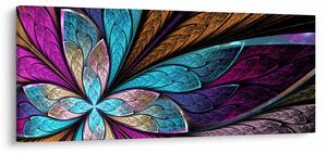 Obraz - Abstrakcia, kvetina (120x50 cm)