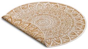 Mujkoberec Original Kusový koberec Nora 105792 Ochre kruh – na von aj na doma - 100x100 (priemer) kruh cm