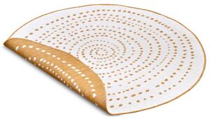 NORTHRUGS - Hanse Home koberce Kusový koberec Twin-Wendeteppiche 105786 Ochre kruh – na von aj na doma - 140x140 (priemer) kruh cm