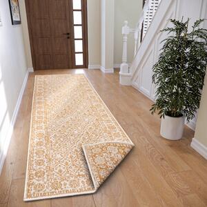 NORTHRUGS - Hanse Home koberce Kusový koberec Twin-Wendeteppiche 105789 Ochre – na von aj na doma - 80x350 cm