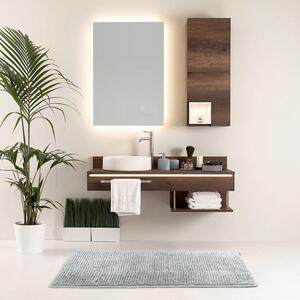 Sivá kúpeľňová predložka BATI 60x90 cm
