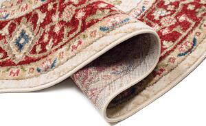 Okrúhly vintage koberec krémovej farby krémová Šírka: 100 cm