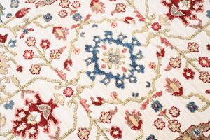 Krémový okrúhly koberec vo vintage štýle krémová Šírka: 100 cm