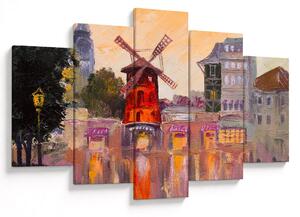 Obraz - Moulin rouge, Paríž, Francúzsko (150x105 cm)