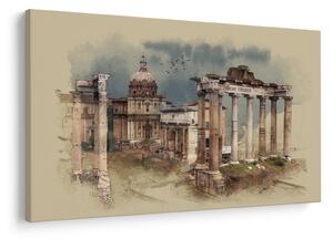 Obraz - Forum Romanum, Rím, Taliansko (90x60 cm)