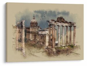 Obraz - Forum Romanum, Rím, Taliansko (70x50 cm)