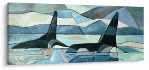 Obraz - Kosatky (120x50 cm)