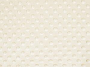 Biante Hrejivé posteľné obliečky Minky 3D bodky MKP-014 Krémové Jednolôžko 140x200 a 70x90 cm