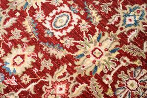 Okrúhly vintage koberec červeno béžovej farby Šírka: 170 cm