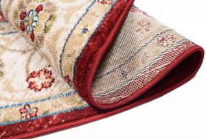 Okrúhly vintage koberec červeno béžovej farby Šírka: 170 cm
