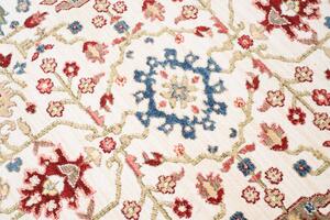 Krémový okrúhly koberec vo vintage štýle Šírka: 170 cm