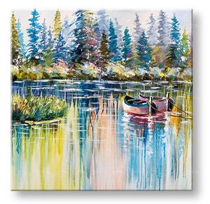 Maľovaný obraz na stenu KRAJINA 60x60 cm - 60×60 cm / Klasický 2 cm