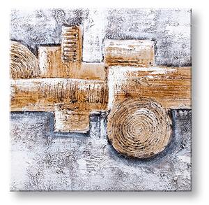 Maľovaný obraz na stenu ABSTRAKT 50x50 cm