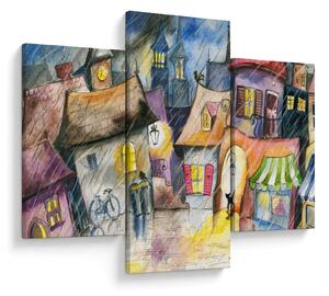 Obraz - Daždivý večer (90x60 cm)