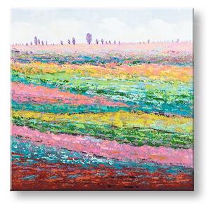 Maľovaný obraz na stenu KRAJINA 70x70 cm - 70×70 cm / Klasický 2 cm