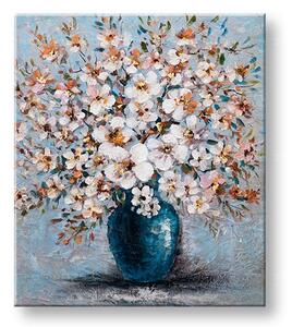 Maľovaný obraz na stenu KVETY 60x70 cm - 60×70 cm / Klasický 2 cm