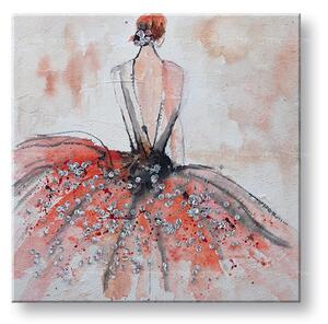 Maľovaný obraz na stenu ŽENA 60x60 cm