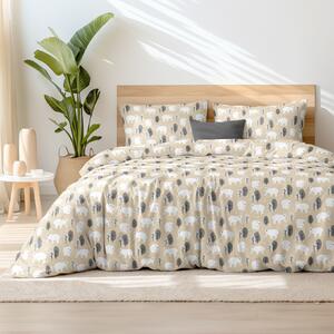 Goldea bavlnené posteľné obliečky - ľadové medvede 140 x 220 a 70 x 90 cm
