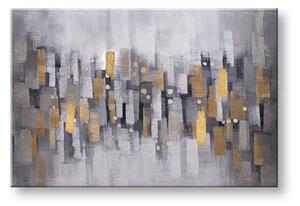 Maľovaný obraz na stenu ABSTRAKT 90x60 cm - 90×60 cm / Klasický 2 cm