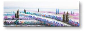 Maľovaný obraz na stenu LÚKA 120x40 cm