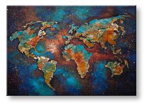 Maľovaný obraz na stenu ZEM 100x70 cm - 100×70 cm / Klasický 2 cm