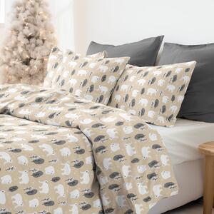 Goldea bavlnené posteľné obliečky - ľadové medvede 140 x 200 a 70 x 90 cm