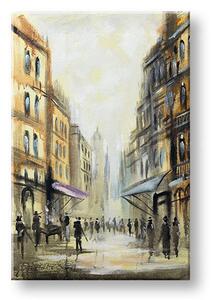 Maľovaný obraz na stenu MESTO 60x90 cm