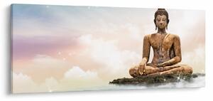 Obraz - Budha dozerajúci na zemi (120x50 cm)