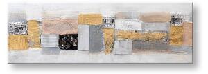 Maľovaný obraz na stenu ABSTRAKT 120x40 cm - 120×40 cm / Klasický 2 cm