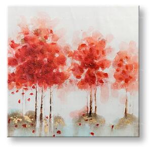 Maľovaný obraz na stenu ABSTRAKT 70x70 cm - 70×70 cm / Klasický 2 cm