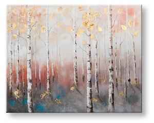 Maľovaný obraz na stenu STROMY 100x80 cm - 100×80 cm / Klasický 2 cm