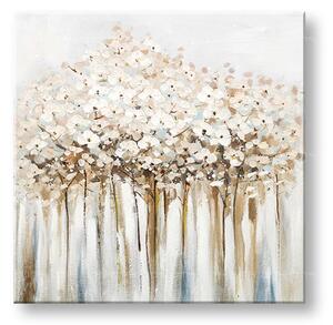 Maľovaný obraz na stenu KVETY 70x70 cm - 70×70 cm / Klasický 2 cm