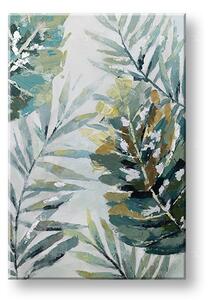 Maľovaný obraz na stenu LISTY 60x90 cm